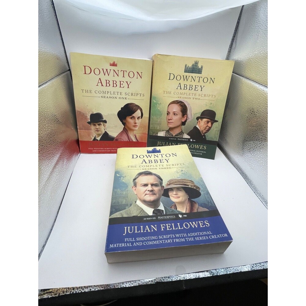 Downton Abbey Complete Scripts Seasons 1-3 Julian Fellowes 3 Book Set Paper Back